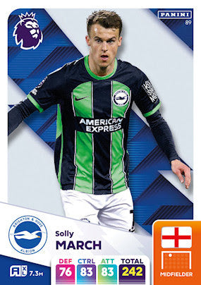 Panini Adrenalyn XL Premier League 2025 - Single BRIGHTON & HOVE ALBION Cards (#82 - #99)