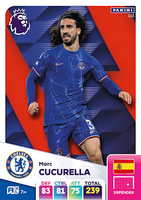 Panini Adrenalyn XL Premier League 2025 - Single CHELSEA Cards (#100 - #117)