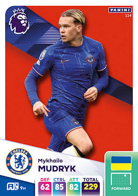 Panini Adrenalyn XL Premier League 2025 - Single CHELSEA Cards (#100 - #117)