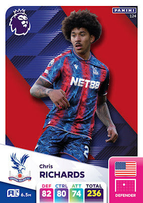 Panini Adrenalyn XL Premier League 2025 - Single CRYSTAL PALACE Cards (#118 - #135)