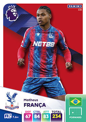 Panini Adrenalyn XL Premier League 2025 - Single CRYSTAL PALACE Cards (#118 - #135)