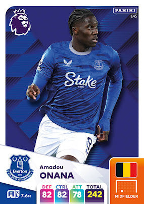 Panini Adrenalyn XL Premier League 2025 - Single EVERTON Cards (#136 - #153)