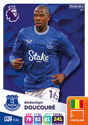 Panini Adrenalyn XL Premier League 2025 - Single EVERTON Cards (#136 - #153)