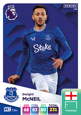 Panini Adrenalyn XL Premier League 2025 - Single EVERTON Cards (#136 - #153)