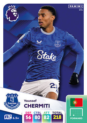 Panini Adrenalyn XL Premier League 2025 - Single EVERTON Cards (#136 - #153)