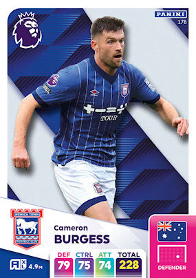 Panini Adrenalyn XL Premier League 2025 - Single IPSWICH TOWN Cards (#172 - #189)