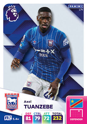 Panini Adrenalyn XL Premier League 2025 - Single IPSWICH TOWN Cards (#172 - #189)