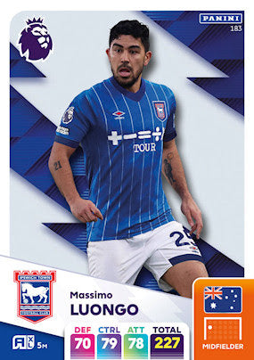 Panini Adrenalyn XL Premier League 2025 - Single IPSWICH TOWN Cards (#172 - #189)