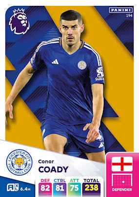 Panini Adrenalyn XL Premier League 2025 - Single LEICESTER CITY Cards (#190 - #207)