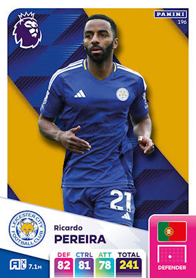 Panini Adrenalyn XL Premier League 2025 - Single LEICESTER CITY Cards (#190 - #207)