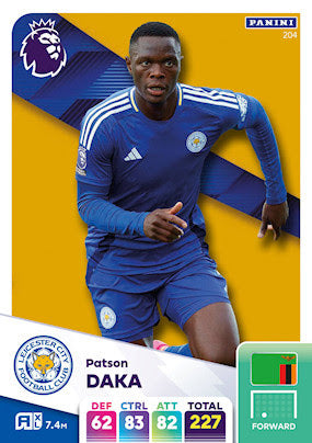 Panini Adrenalyn XL Premier League 2025 - Single LEICESTER CITY Cards (#190 - #207)