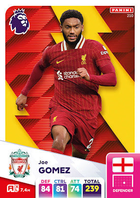 Panini Adrenalyn XL Premier League 2025 - Single LIVERPOOL Cards (#208 - #225)