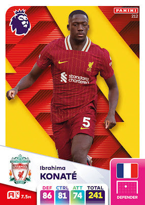 Panini Adrenalyn XL Premier League 2025 - Single LIVERPOOL Cards (#208 - #225)