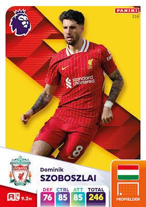 Panini Adrenalyn XL Premier League 2025 - Single LIVERPOOL Cards (#208 - #225)