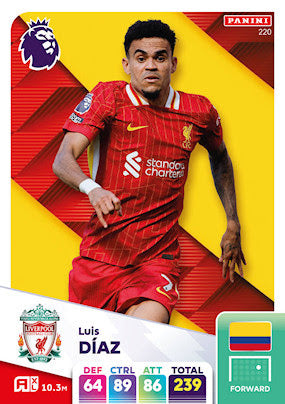 Panini Adrenalyn XL Premier League 2025 - Single LIVERPOOL Cards (#208 - #225)