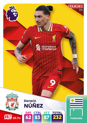 Panini Adrenalyn XL Premier League 2025 - Single LIVERPOOL Cards (#208 - #225)