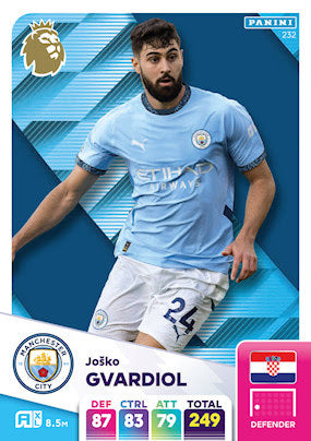 Panini Adrenalyn XL Premier League 2025 - Single MANCHESTER CITY Cards (#226 - #243)