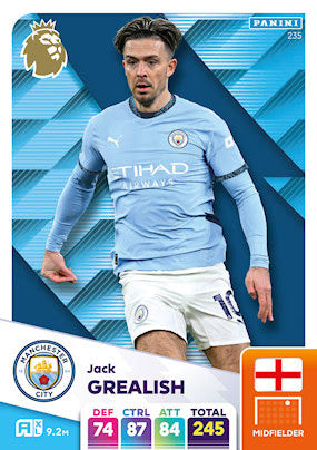 Panini Adrenalyn XL Premier League 2025 - Single MANCHESTER CITY Cards (#226 - #243)