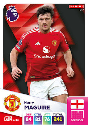 Panini Adrenalyn XL Premier League 2025 - Single MANCHESTER UNITED Cards (#244 - #261)