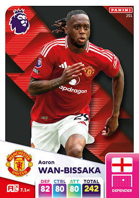 Panini Adrenalyn XL Premier League 2025 - Single MANCHESTER UNITED Cards (#244 - #261)