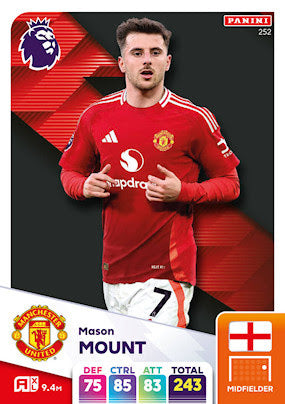 Panini Adrenalyn XL Premier League 2025 - Single MANCHESTER UNITED Cards (#244 - #261)