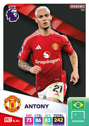 Panini Adrenalyn XL Premier League 2025 - Single MANCHESTER UNITED Cards (#244 - #261)