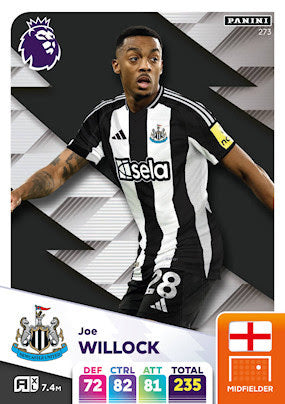 Panini Adrenalyn XL Premier League 2025 - Single NEWCASTLE UNITED Cards (#262 - #279)