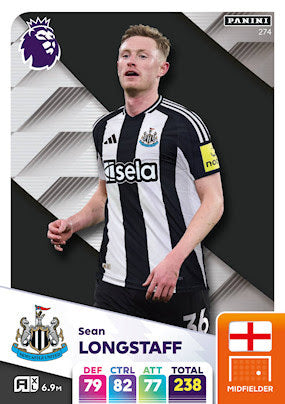 Panini Adrenalyn XL Premier League 2025 - Single NEWCASTLE UNITED Cards (#262 - #279)