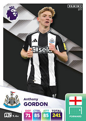 Panini Adrenalyn XL Premier League 2025 - Single NEWCASTLE UNITED Cards (#262 - #279)