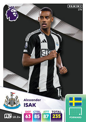 Panini Adrenalyn XL Premier League 2025 - Single NEWCASTLE UNITED Cards (#262 - #279)