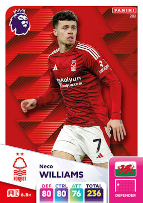 Panini Adrenalyn XL Premier League 2025 - Single NOTTINGHAM FOREST Cards (#280 - #297)