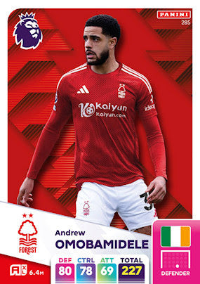 Panini Adrenalyn XL Premier League 2025 - Single NOTTINGHAM FOREST Cards (#280 - #297)