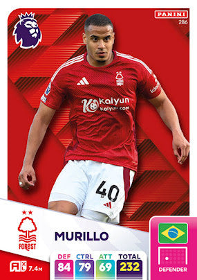 Panini Adrenalyn XL Premier League 2025 - Single NOTTINGHAM FOREST Cards (#280 - #297)