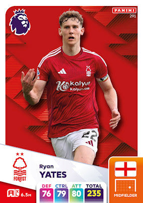 Panini Adrenalyn XL Premier League 2025 - Single NOTTINGHAM FOREST Cards (#280 - #297)