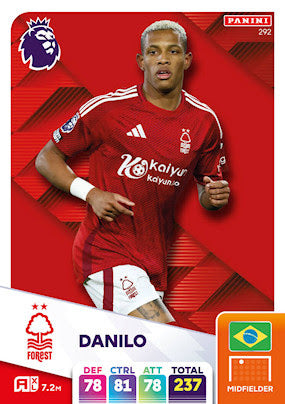 Panini Adrenalyn XL Premier League 2025 - Single NOTTINGHAM FOREST Cards (#280 - #297)