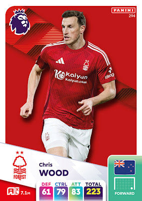 Panini Adrenalyn XL Premier League 2025 - Single NOTTINGHAM FOREST Cards (#280 - #297)