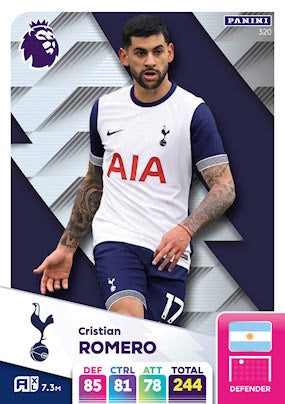 Panini Adrenalyn XL Premier League 2025 - Single TOTTENHAM HOTSPUR Cards (#316 - #333)