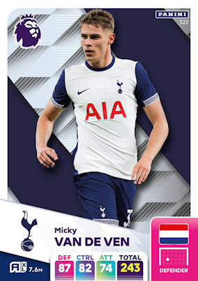 Panini Adrenalyn XL Premier League 2025 - Single TOTTENHAM HOTSPUR Cards (#316 - #333)