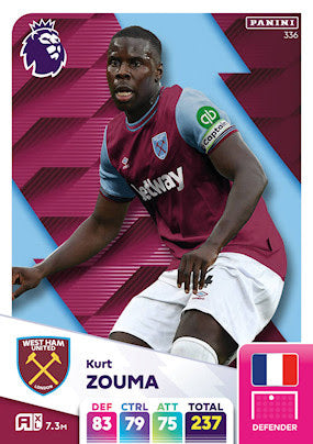 Panini Adrenalyn XL Premier League 2025 - Single WEST HAM UNITED Cards (#334 - #351)