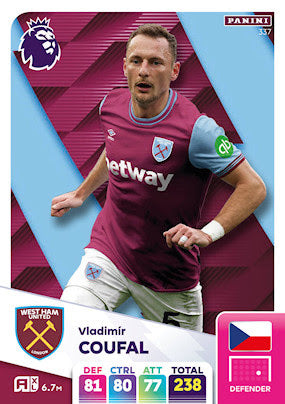 Panini Adrenalyn XL Premier League 2025 - Single WEST HAM UNITED Cards (#334 - #351)