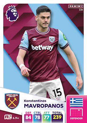 Panini Adrenalyn XL Premier League 2025 - Single WEST HAM UNITED Cards (#334 - #351)