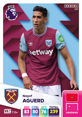 Panini Adrenalyn XL Premier League 2025 - Single WEST HAM UNITED Cards (#334 - #351)