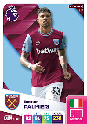 Panini Adrenalyn XL Premier League 2025 - Single WEST HAM UNITED Cards (#334 - #351)