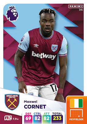 Panini Adrenalyn XL Premier League 2025 - Single WEST HAM UNITED Cards (#334 - #351)