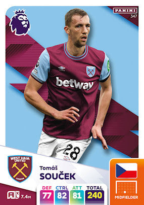 Panini Adrenalyn XL Premier League 2025 - Single WEST HAM UNITED Cards (#334 - #351)