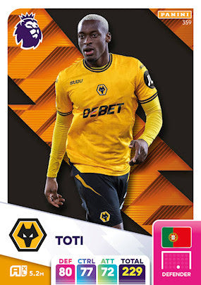 Panini Adrenalyn XL Premier League 2025 - Single WOLVERHAMPTON WANDERERS Cards (#352 - #369)