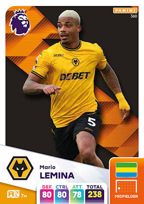 Panini Adrenalyn XL Premier League 2025 - Single WOLVERHAMPTON WANDERERS Cards (#352 - #369)