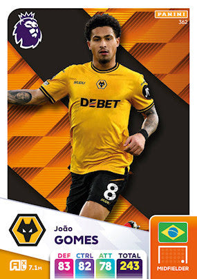 Panini Adrenalyn XL Premier League 2025 - Single WOLVERHAMPTON WANDERERS Cards (#352 - #369)