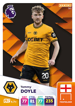 Panini Adrenalyn XL Premier League 2025 - Single WOLVERHAMPTON WANDERERS Cards (#352 - #369)