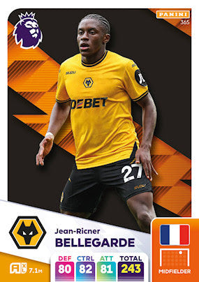 Panini Adrenalyn XL Premier League 2025 - Single WOLVERHAMPTON WANDERERS Cards (#352 - #369)